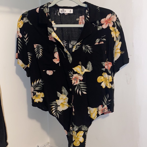 Floral tropical patterned top - Picture 3 of 4